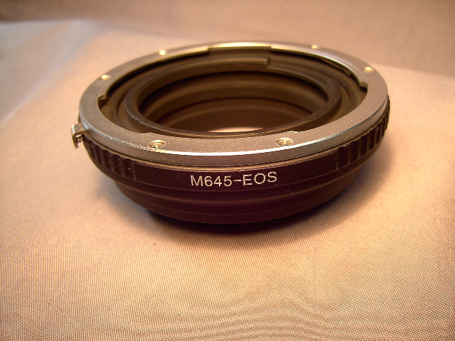 Mamiya 645 Lens to Canon EOS Camera Body Adapter